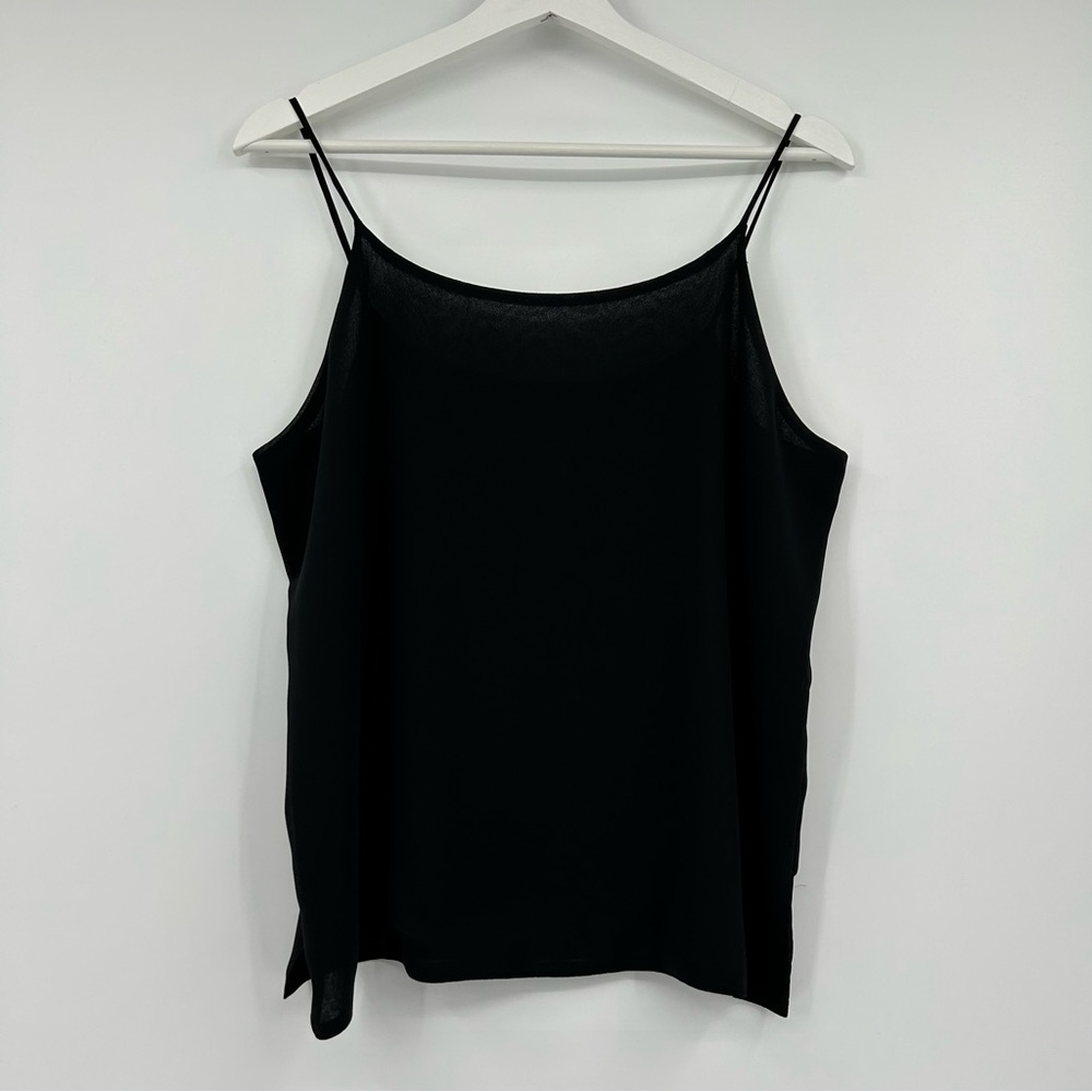 Vintage DVF Diane Von Furstenberg Petites Black Camisole Tank Size 12